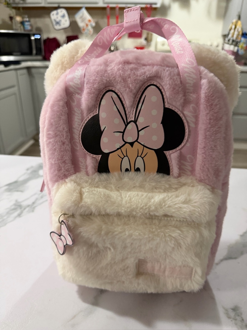 Minnie Mouse Plush Pink Backpack